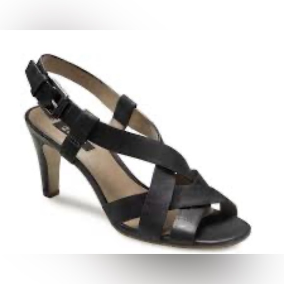 Ecco Black Oita Strappy Heels - Picture 1 of 6